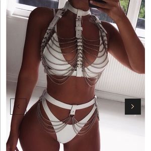 Chain bra & belt